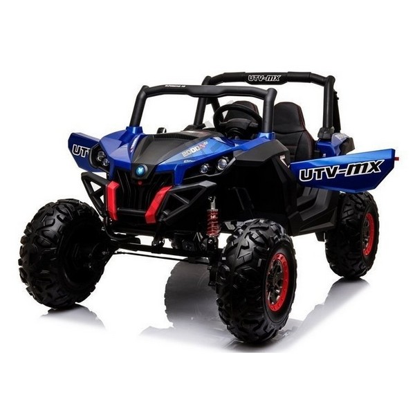 Продукт Двуместен акумулаторен джип SUPERSTAR 4Х4, батерии 2X12V с 2 кожени седалки, MP4 и меки гуми - 0 - BG Hlapeta